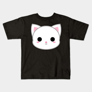 Cute White Cat Kids T-Shirt